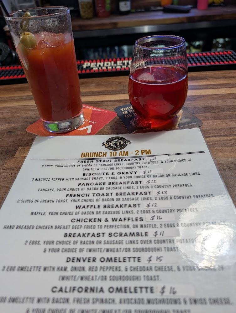Pete's Place Bar & Grill Menu image 1